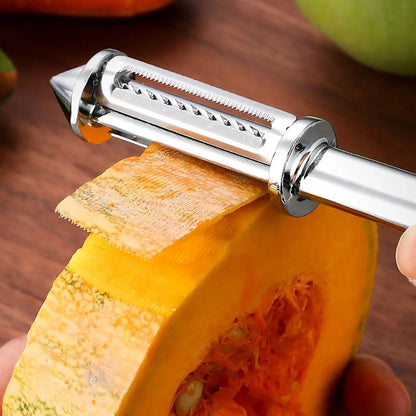 Slicezio™ 3 in 1 Stainless steel Multifunctional Veggie Peeler (Pack of 2)