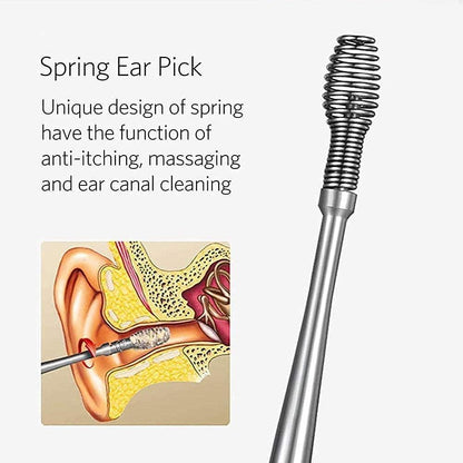 Earwaxio™ 6 Pieces Stainless Steel Ear Wax Removal Kit