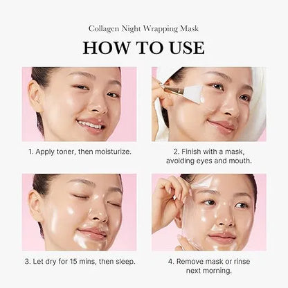 SS Medicube Collagen Overnight Wrapping Peel Off Facial Mask Pack of 1