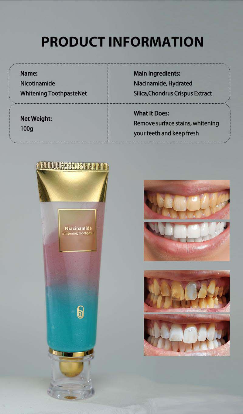 Crystaloxy™️Niacinamide Triple Whitening Toothpaste (Pack Of 2)